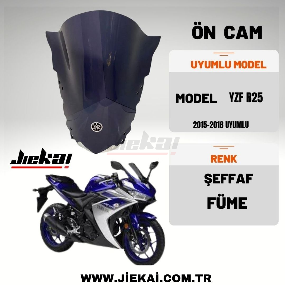 RELLAX YAMAHA R25 2014-2018 FÜME