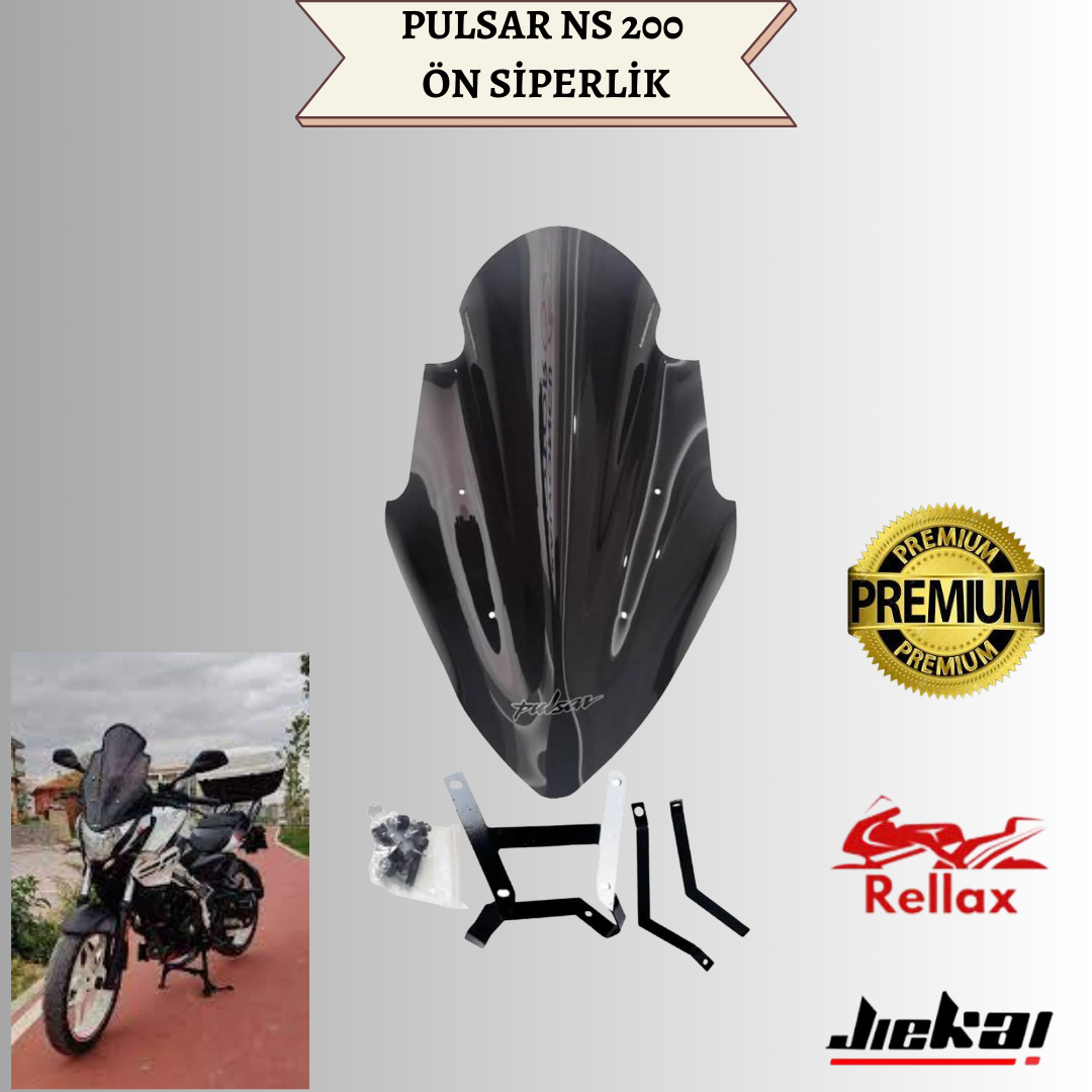 RELLAX BAJAJ PULSAR NS200 ÖN SİPERLİK FÜME