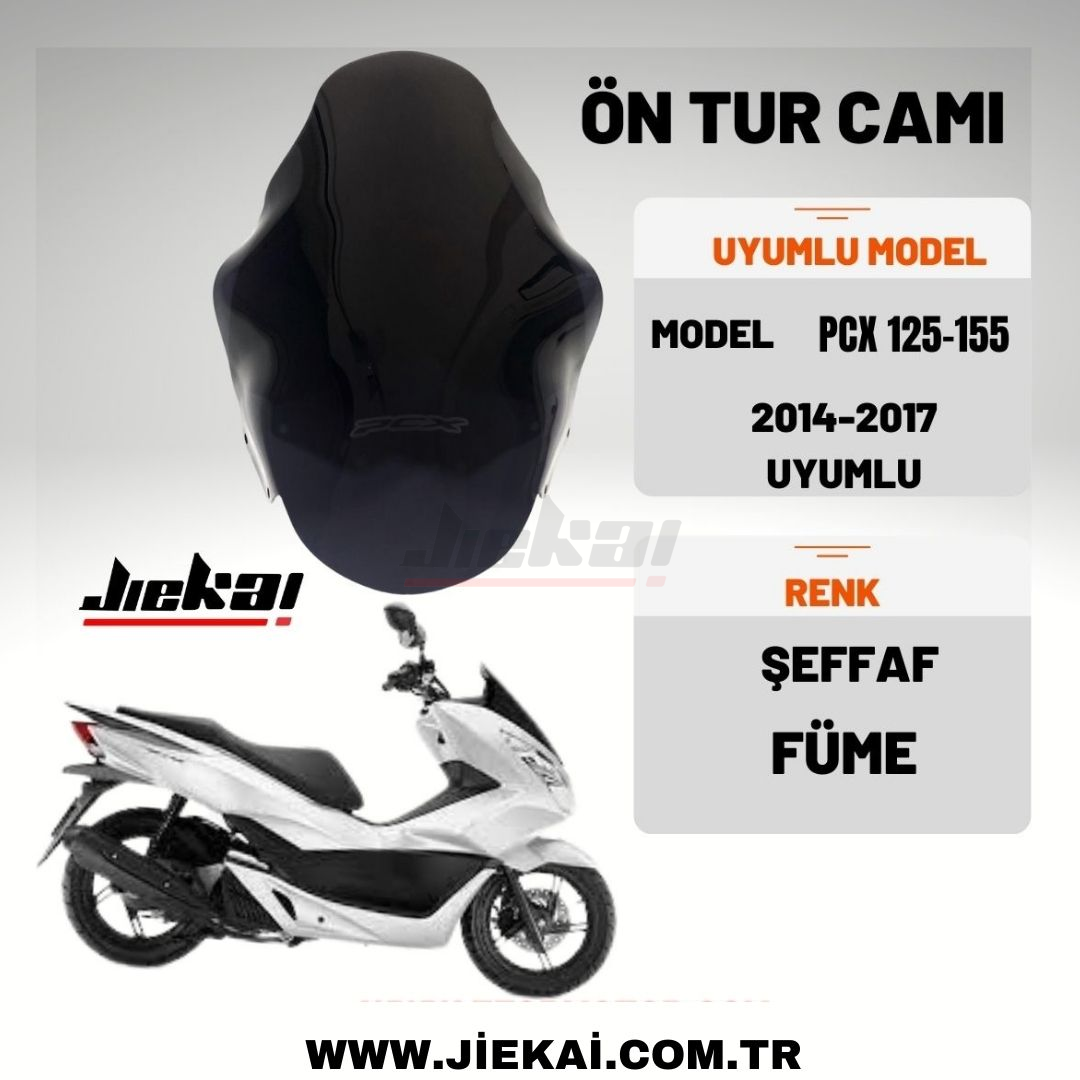 HONDA PCX 125-155 UYUMLU  2014 -2017  FÜME 