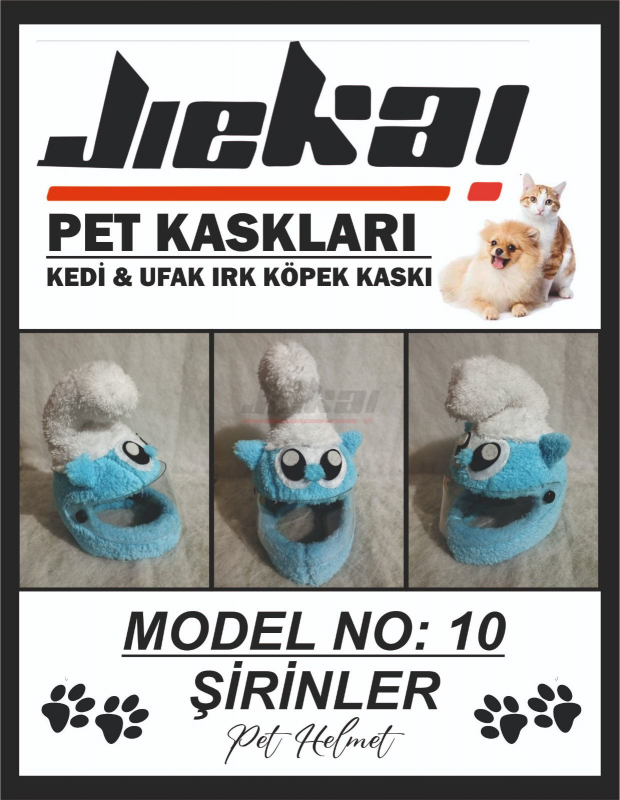 JİEKAİ K114 KEDİ VE KÖPEK KASKI MODEL: 10 ( KASK YERLİ ÜRETİM )